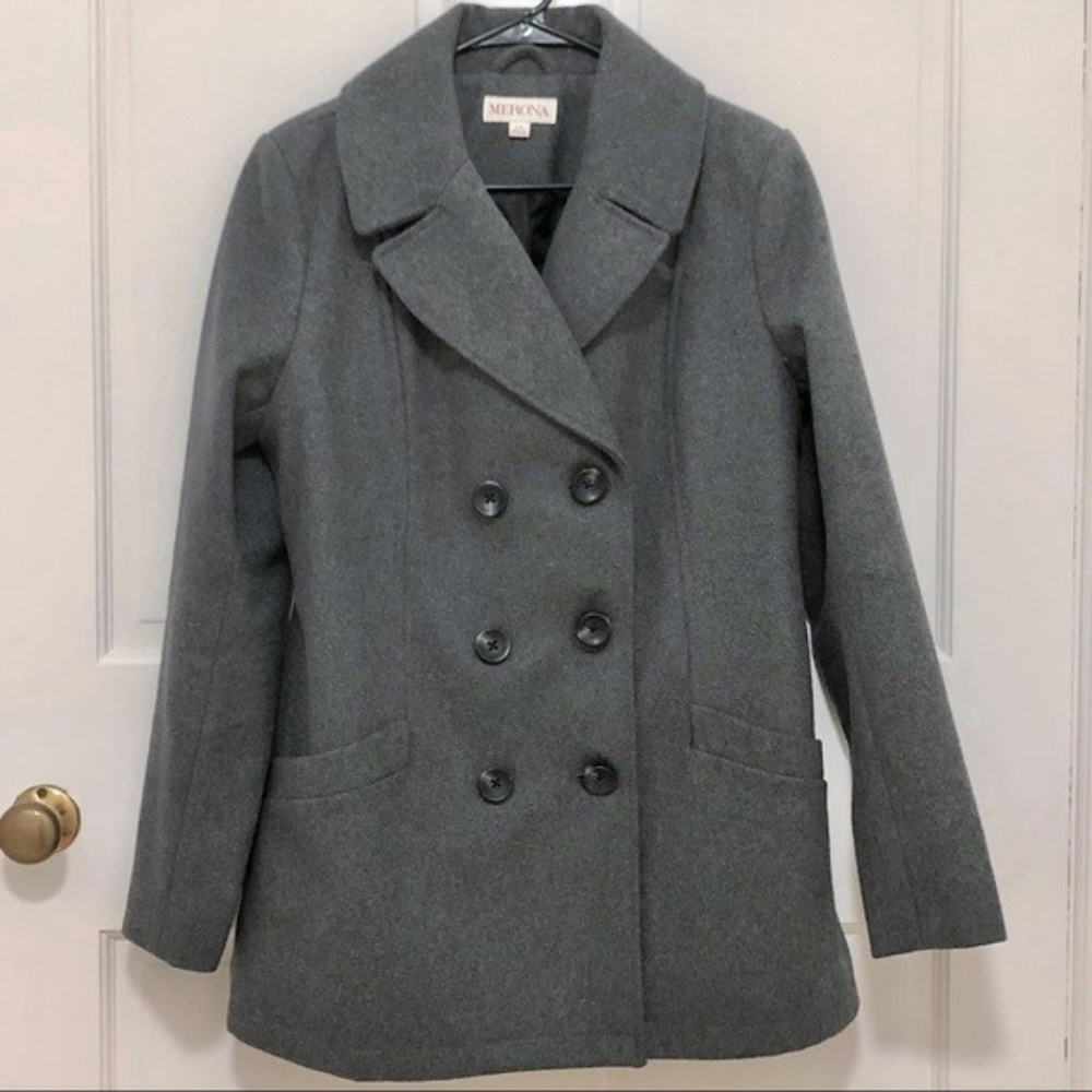 Merona Gray Wool Peacoat